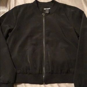 Black bomber jacket